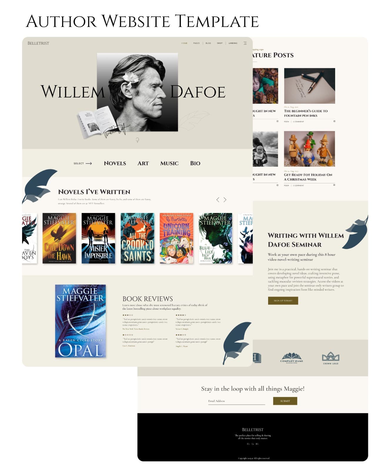 Wordpress Custom Author Website
