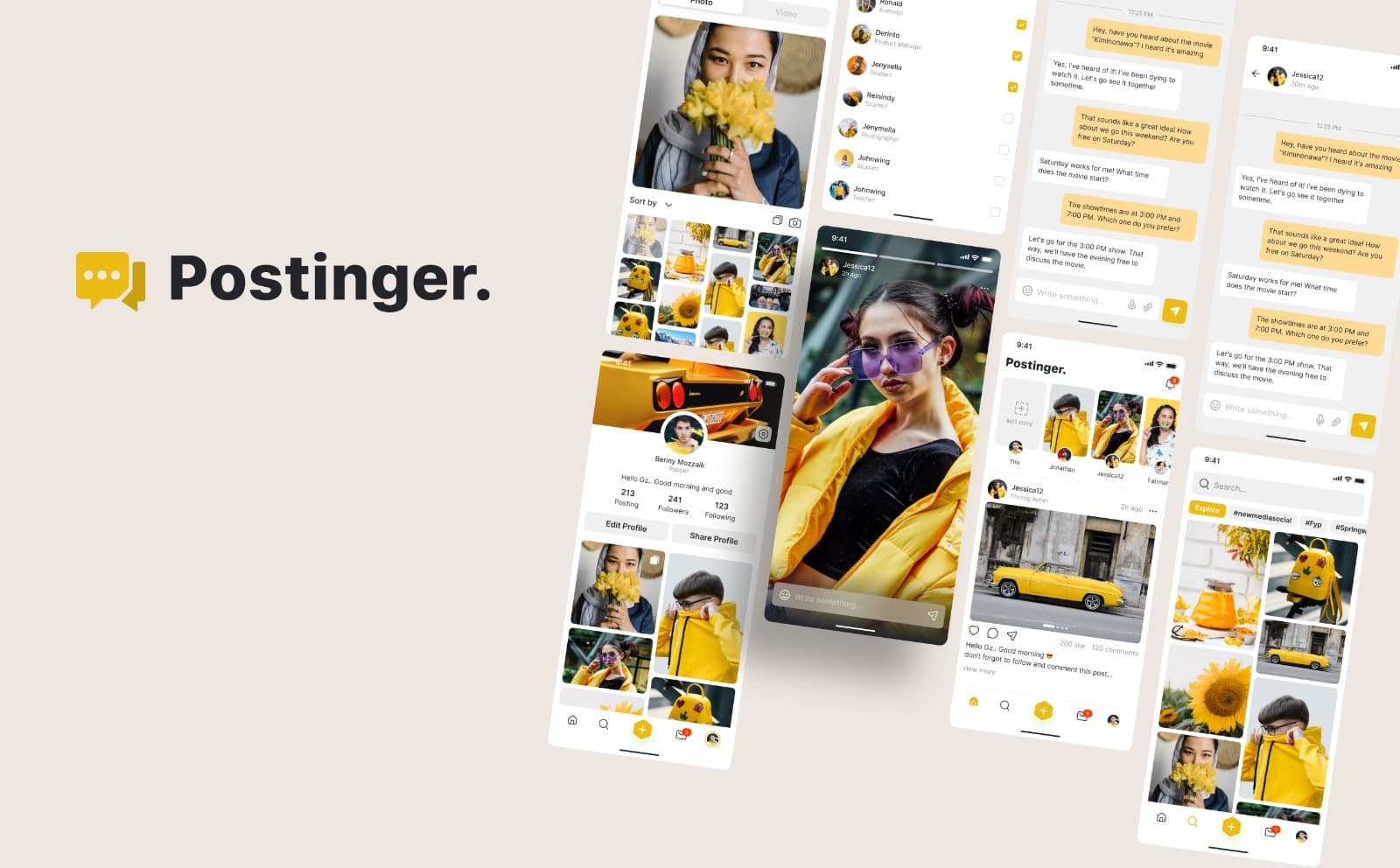 Postinger Mobile Application